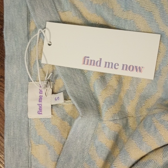 Find Me Now Yellow and Blue Zebra Print Knit Pants DDD - Picture 2 of 4